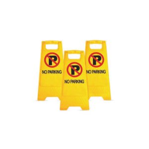 Cône no parking jaune