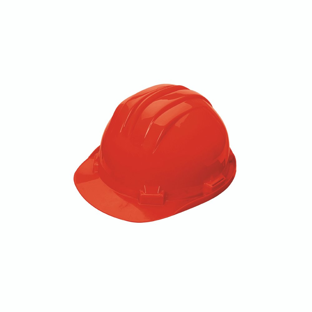 Casque de sécurité simple rouge