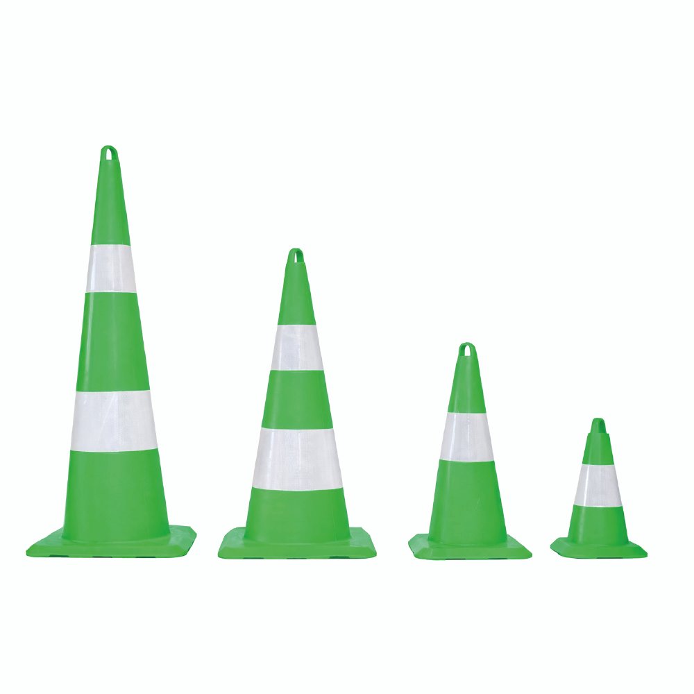 EPIC Cone de Signalisation PVC Vert 33 Cm