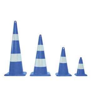 EPIC Cone de Signalisation PVC Bleu 33 Cm