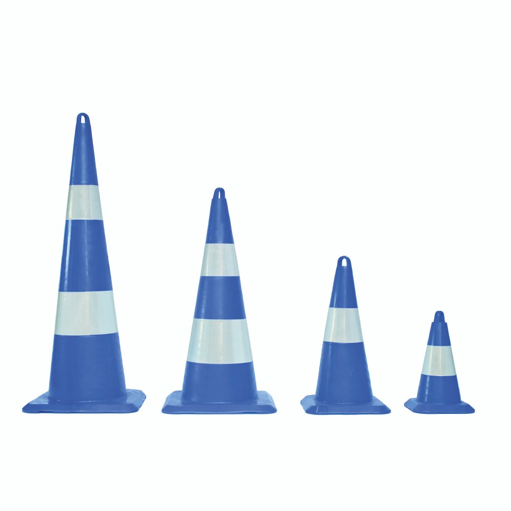 EPIC Cone de Signalisation PVC Bleu 33 Cm