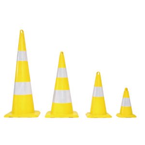 EPIC Cone de Signalisation PVC Jaune 102 Cm