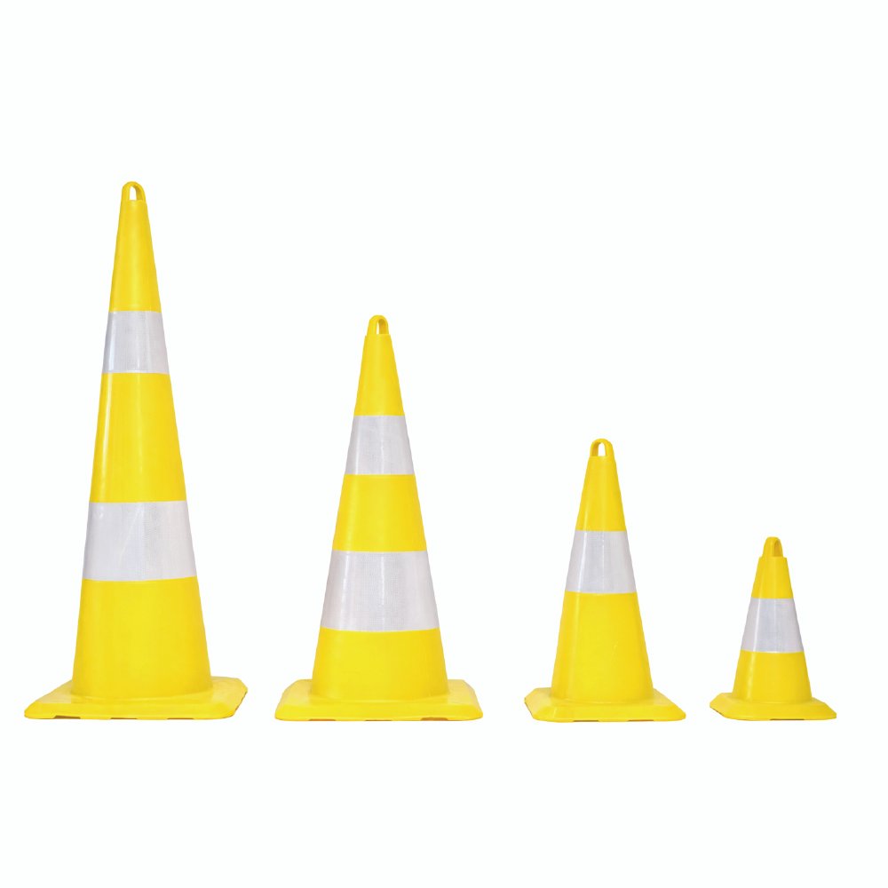 EPIC Cone de Signalisation PVC Jaune 33 Cm