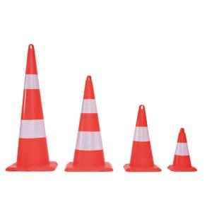 EPIC Cone de Signalisation PVC Rouge 102 Cm