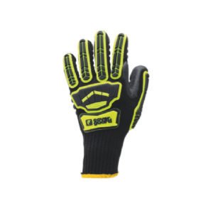 G-1VIBL Gant anti-vibration Noir.Jaune fluo 10
