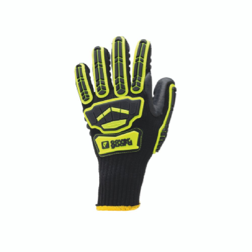 G-1VIBL Gant anti-vibration Noir.Jaune fluo 9